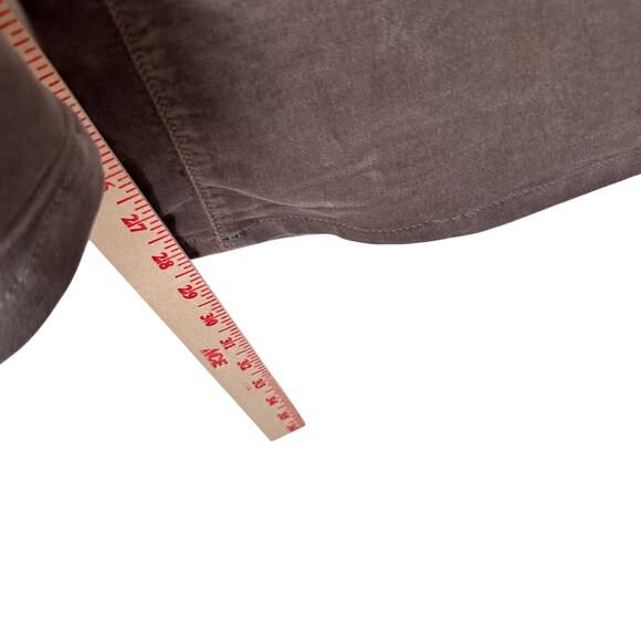 Mother The Curfew Wide Leg Corduroy Pants/Jeans Light Grey/Brown Size 29 - Picture 8 of 11